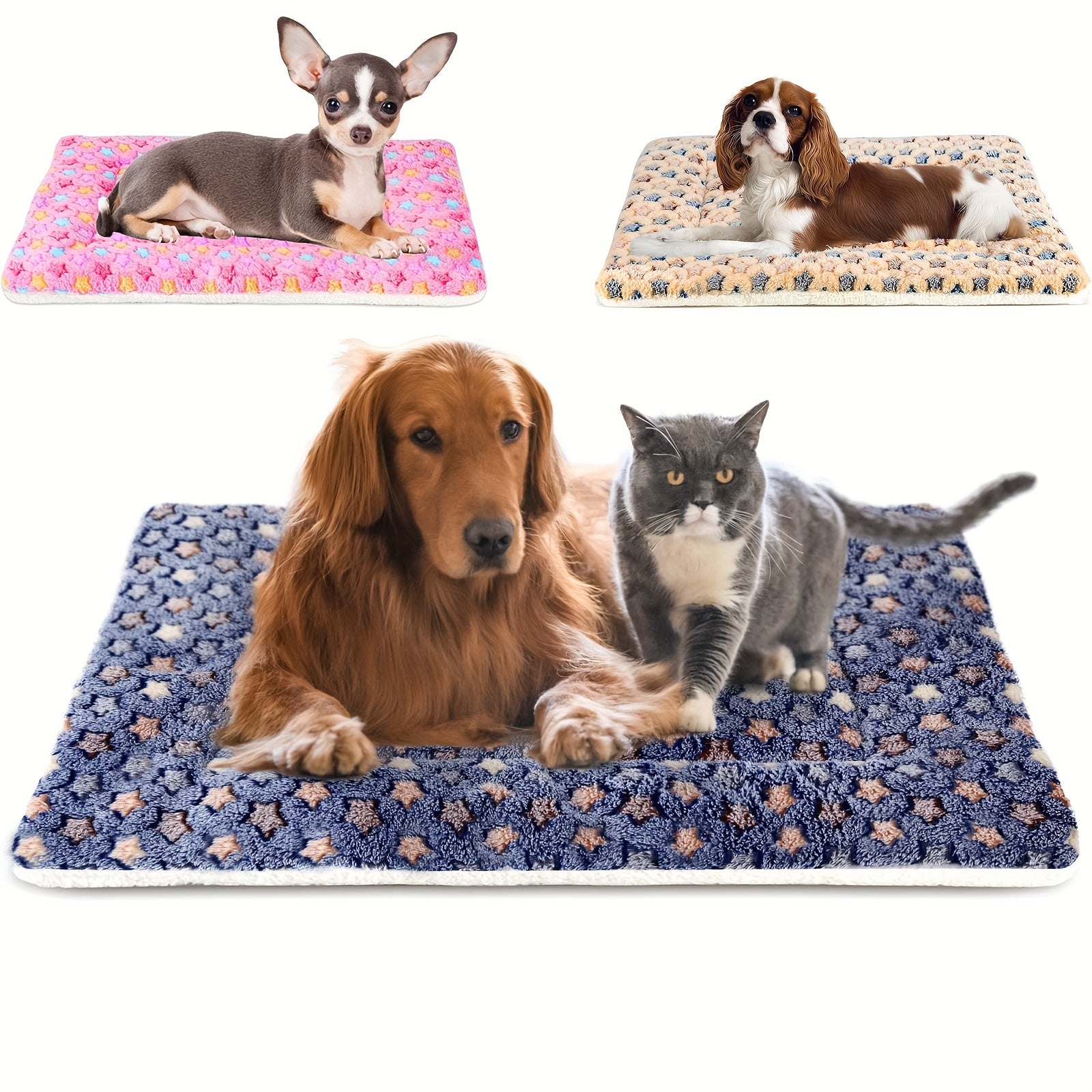 Pets Dog Bed Mat Crate Pad Soft Pet Bed Washable Crate Mat For Large M
