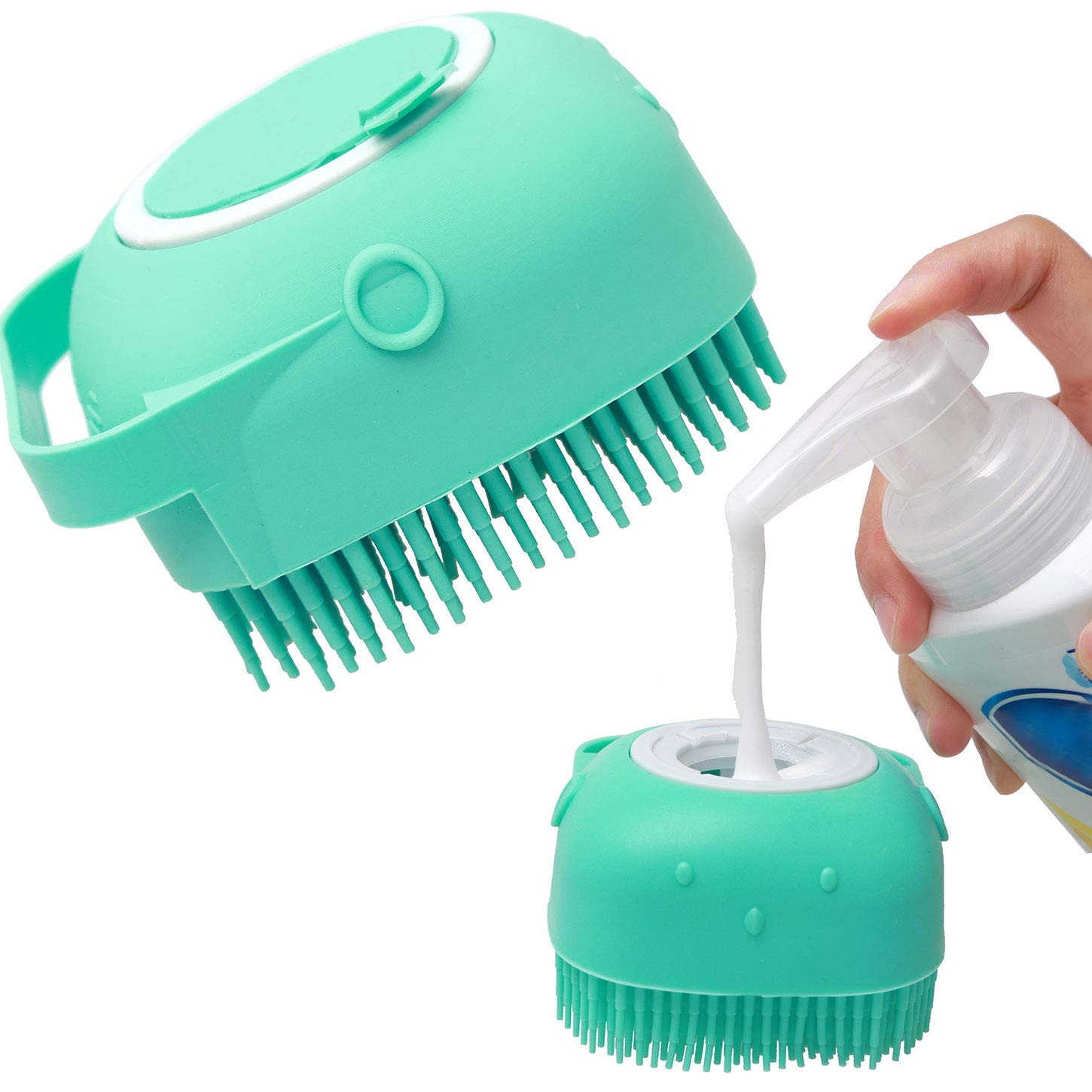 Pet Dog Shampoo Massager Brush Cat Massage Comb Grooming Scrubber Show
