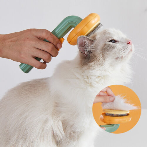 Pet Pumpkin Brush, Pet Grooming Self Cleaning Slicker Brush For Dogs C