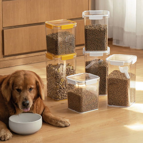 Balde hermetico para almacenar alimento de mascotas