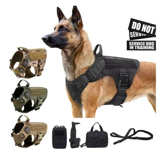 Pet Harness Luxury Dog Leash Set Chest Dog  Nylon Camouflage Dog Harne