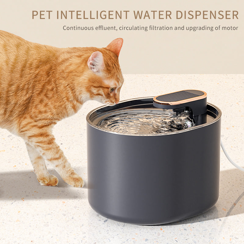 Automatic Pet Cat Water Fountain Mute Water Feeder Bowl USB Charge Aut