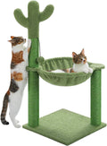 Árbol rascador para gatos estilo cactus con plataforma superior grande