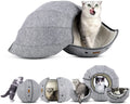 Cat Tunnel Toy Foldable Cat Tube Indoor Cat Cave Bed Multi-Function Pe